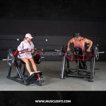 Muscle D Fitness Plate Loaded Power Leverage V2 Chest Supported Linear Bearing Row