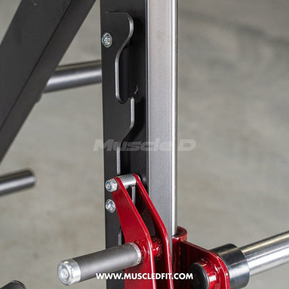 Muscle D Fitness Plate Loaded Power Leverage V2 Chest Supported Linear Bearing Row