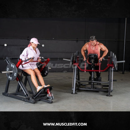 Muscle D Fitness Plate Loaded Power Leverage V2 Chest Supported Linear Bearing Row