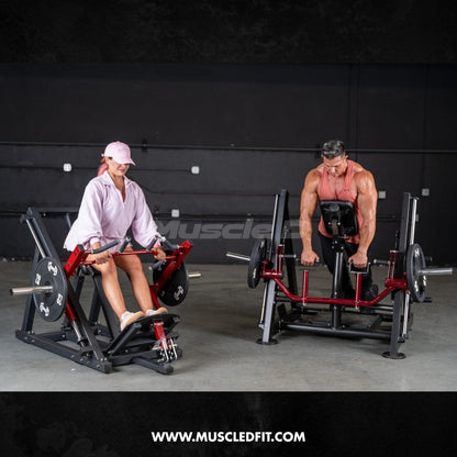 Muscle D Fitness Plate Loaded Power Leverage V2 Chest Supported Linear Bearing Row