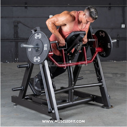 Muscle D Fitness Plate Loaded Power Leverage V2 Chest Supported Linear Bearing Row