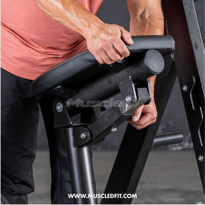 Muscle D Fitness Plate Loaded Power Leverage V2 Chest Supported Linear Bearing Row