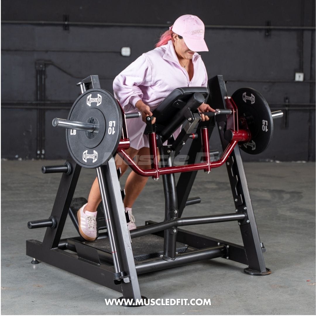 Muscle D Fitness Plate Loaded Power Leverage V2 Chest Supported Linear Bearing Row