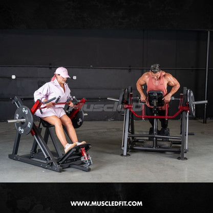 Muscle D Fitness Plate Loaded Power Leverage V2 Chest Supported Linear Bearing Row