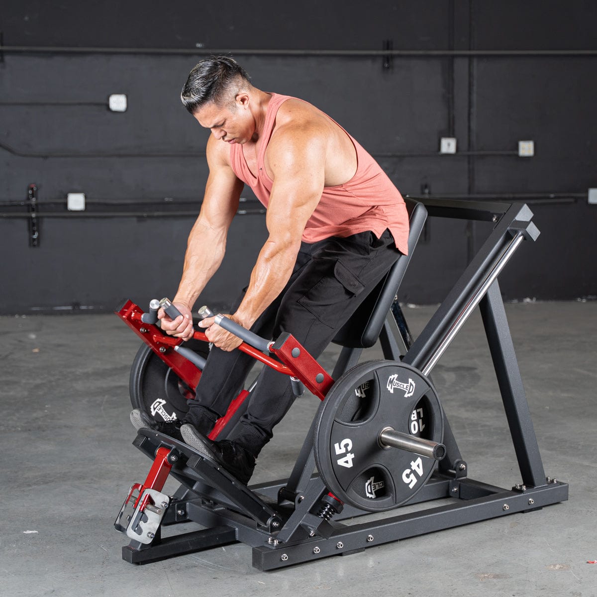 Muscle D Fitness Plate Loaded Power Leverage V2 Linear Bearing Row