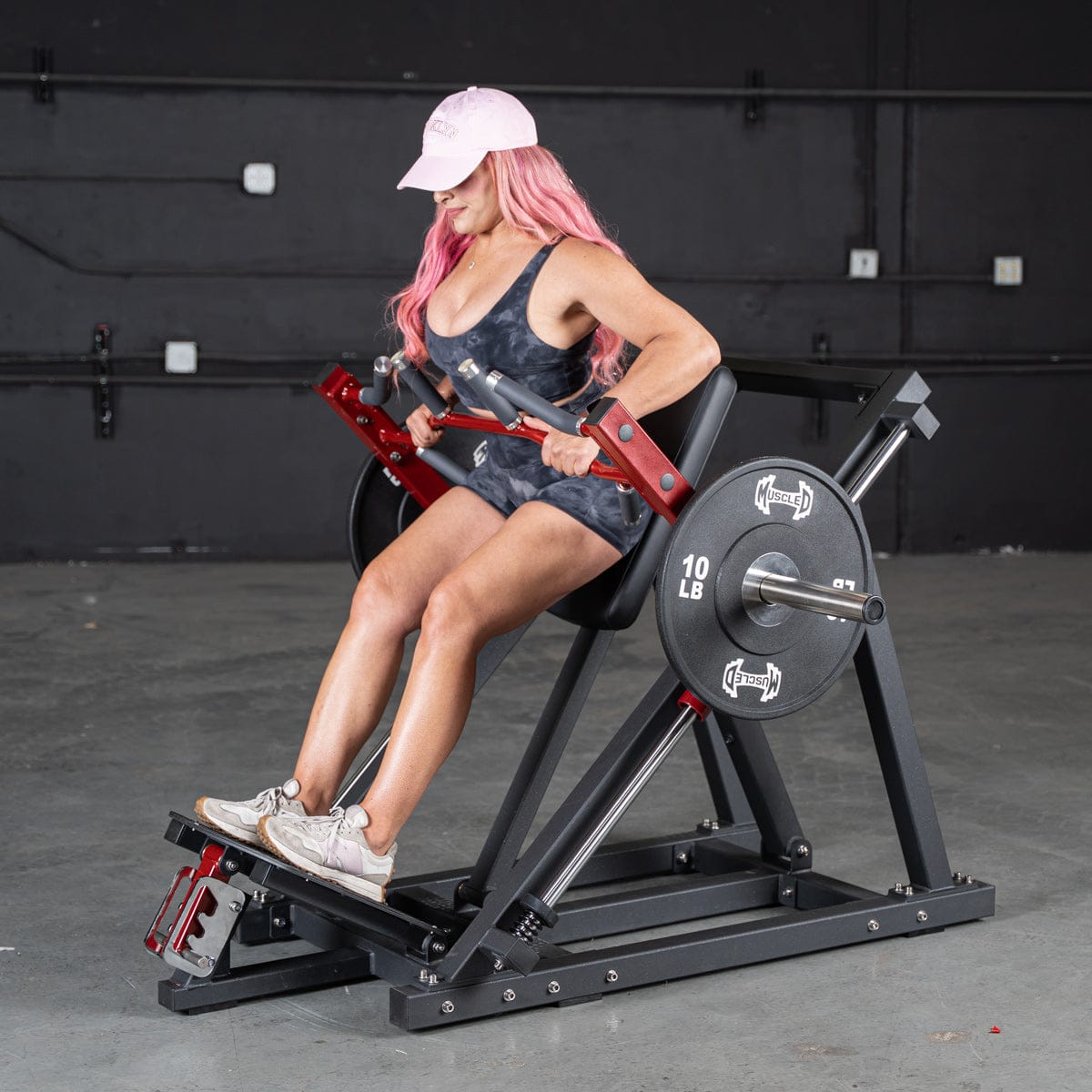 Muscle D Fitness Plate Loaded Power Leverage V2 Linear Bearing Row