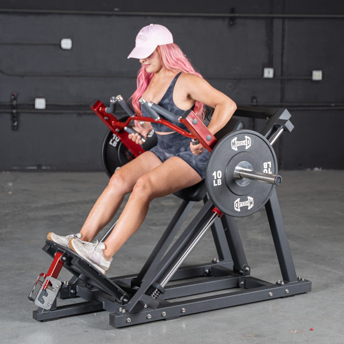 Muscle D Fitness Plate Loaded Power Leverage V2 Linear Bearing Row