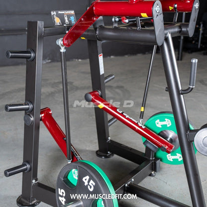 Muscle D Fitness Plate Loaded Power Leverage V2 Rotary Lat Pulldown – Iso-Lateral Commercial Gym Machine