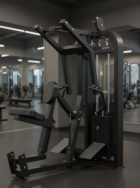 Muscle D Fitness Selectorized Excel Seated Row - Muscle D Fitness - Selectorized Back Row - Gas Shock Assisted Adjustments