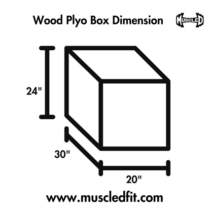 Muscle D Plyo Box(L x W x H: 30" x 20" x 24") Local Pickup Only Deal(Paramount,CA) - Grit Grind Strength
