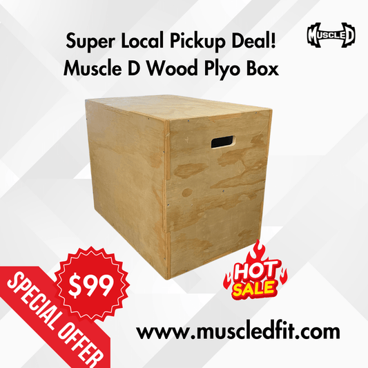 Muscle D Plyo Box(L x W x H: 30" x 20" x 24") Local Pickup Only Deal(Paramount,CA) - Grit Grind Strength
