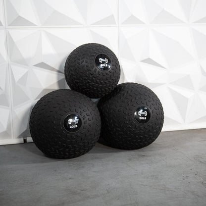 Muscle D Slam Ball - Muscle D Fitness - Tire Track Design - Thick Outer Shell - Grit Grind Strength
