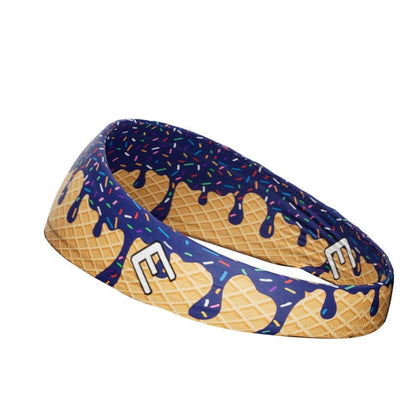 Navy Ice Cream Headband - Grit Grind Strength