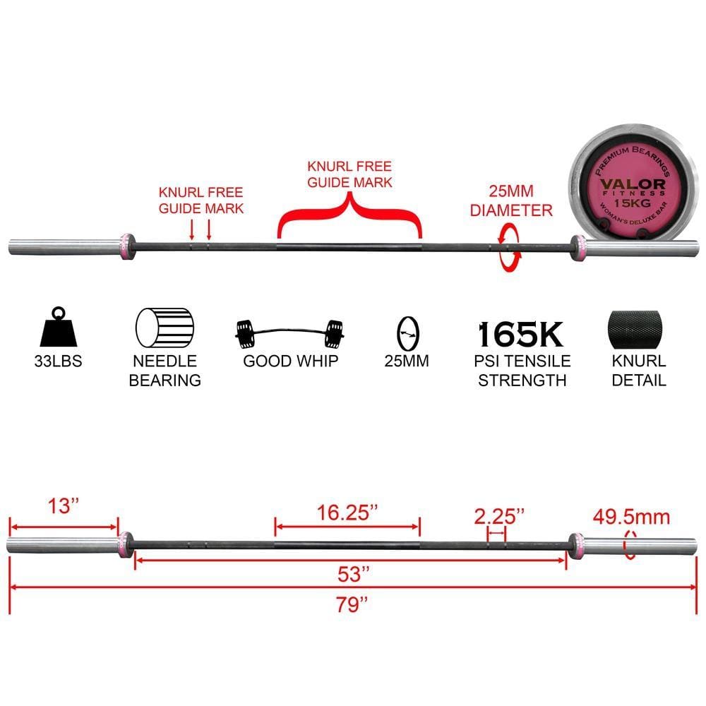Needle Bearing Olympic Barbell - Grit Grind Strength