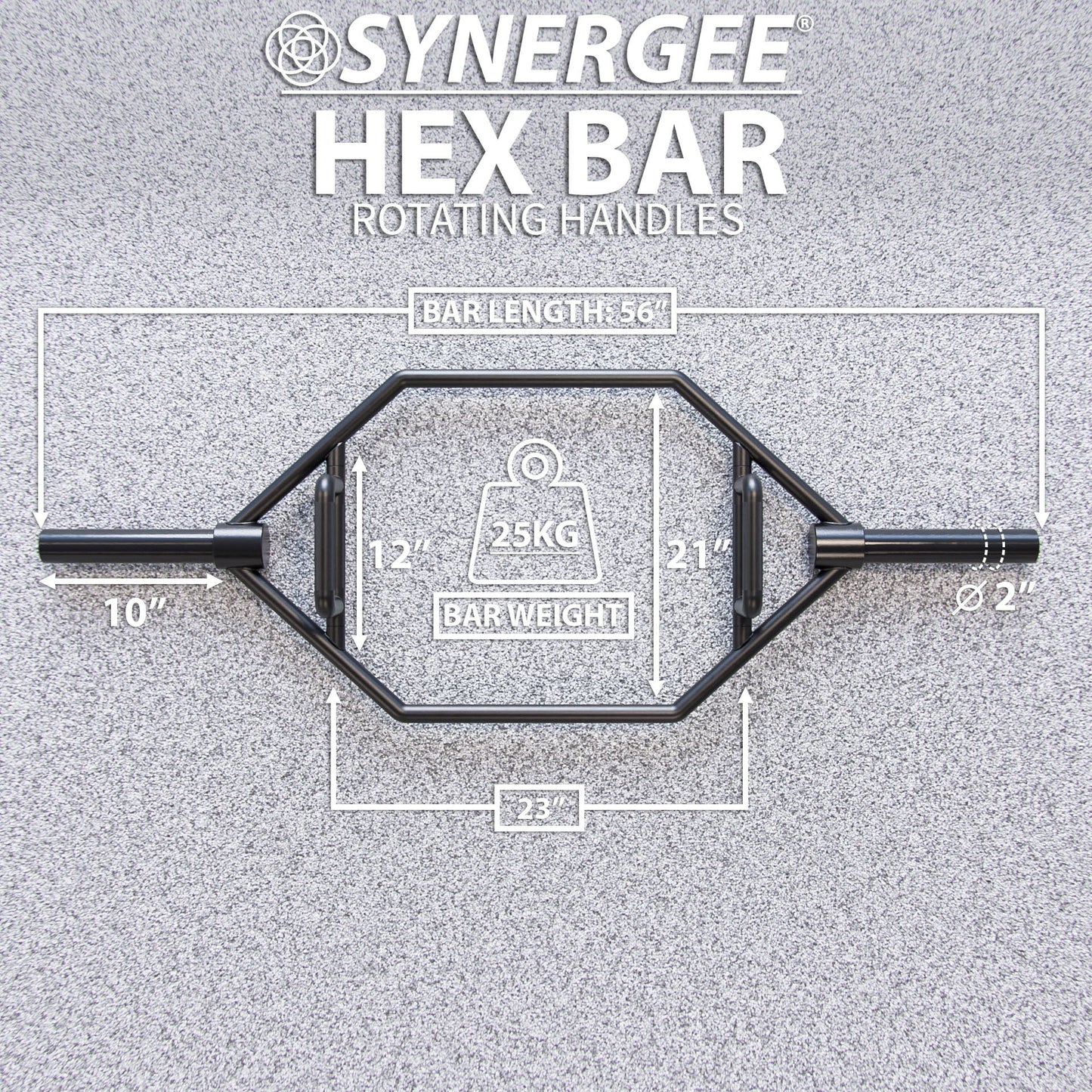 Synergee Hex Trap Bar - Grit Grind Strength