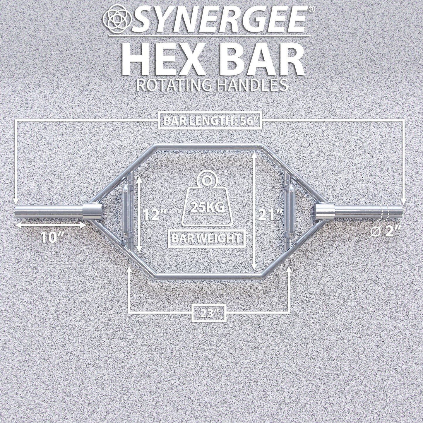 Synergee Hex Trap Bar - Grit Grind Strength