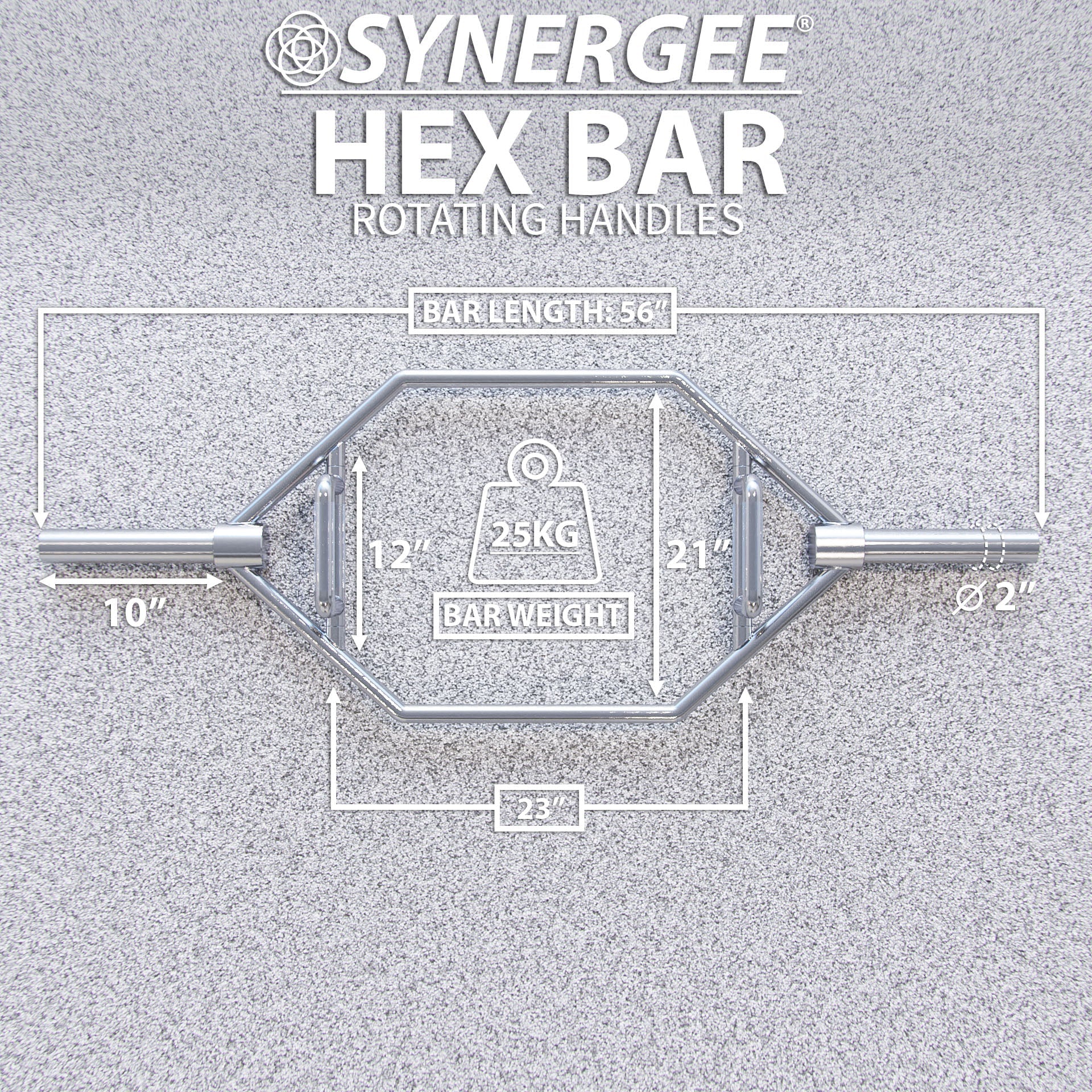 Synergee Hex Trap Bar - Grit Grind Strength