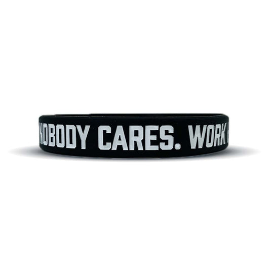 NOBODY CARES. WORK HARDER. Wristband - Grit Grind Strength