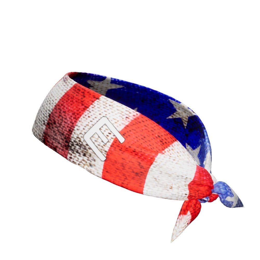 Old Glory Tie Headband - Grit Grind Strength