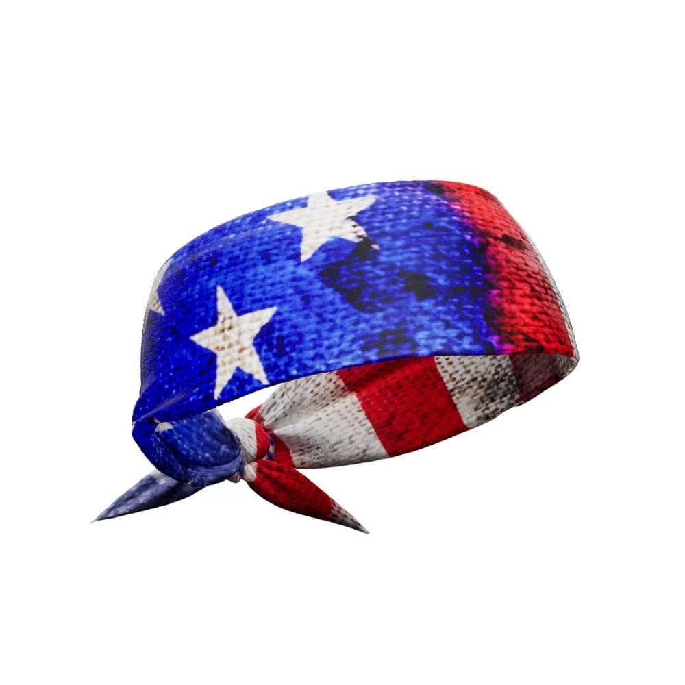Old Glory Tie Headband - Grit Grind Strength