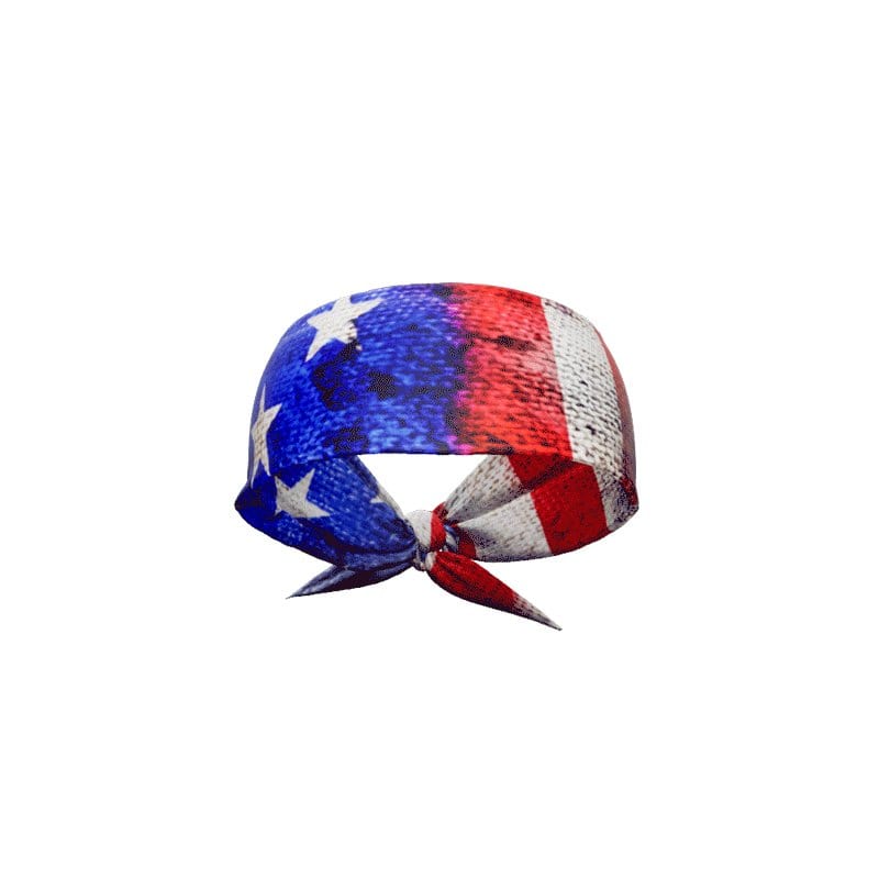 Old Glory Tie Headband - Grit Grind Strength