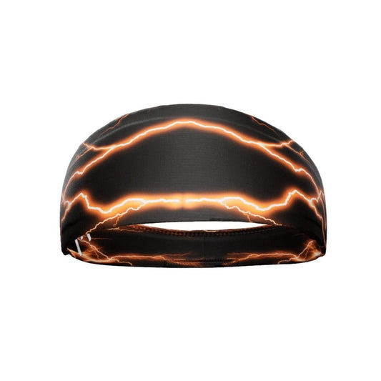 Orange Lightning Headband - Grit Grind Strength