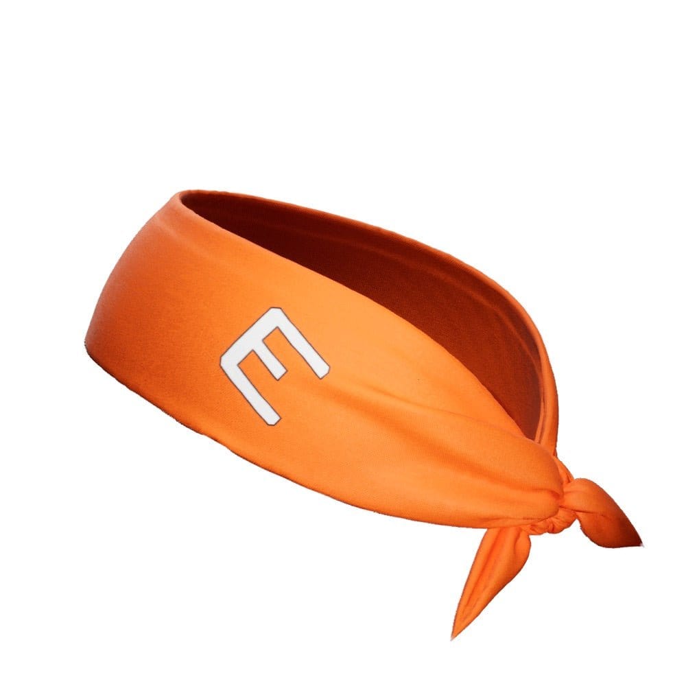 Orange Tie Headband - Grit Grind Strength
