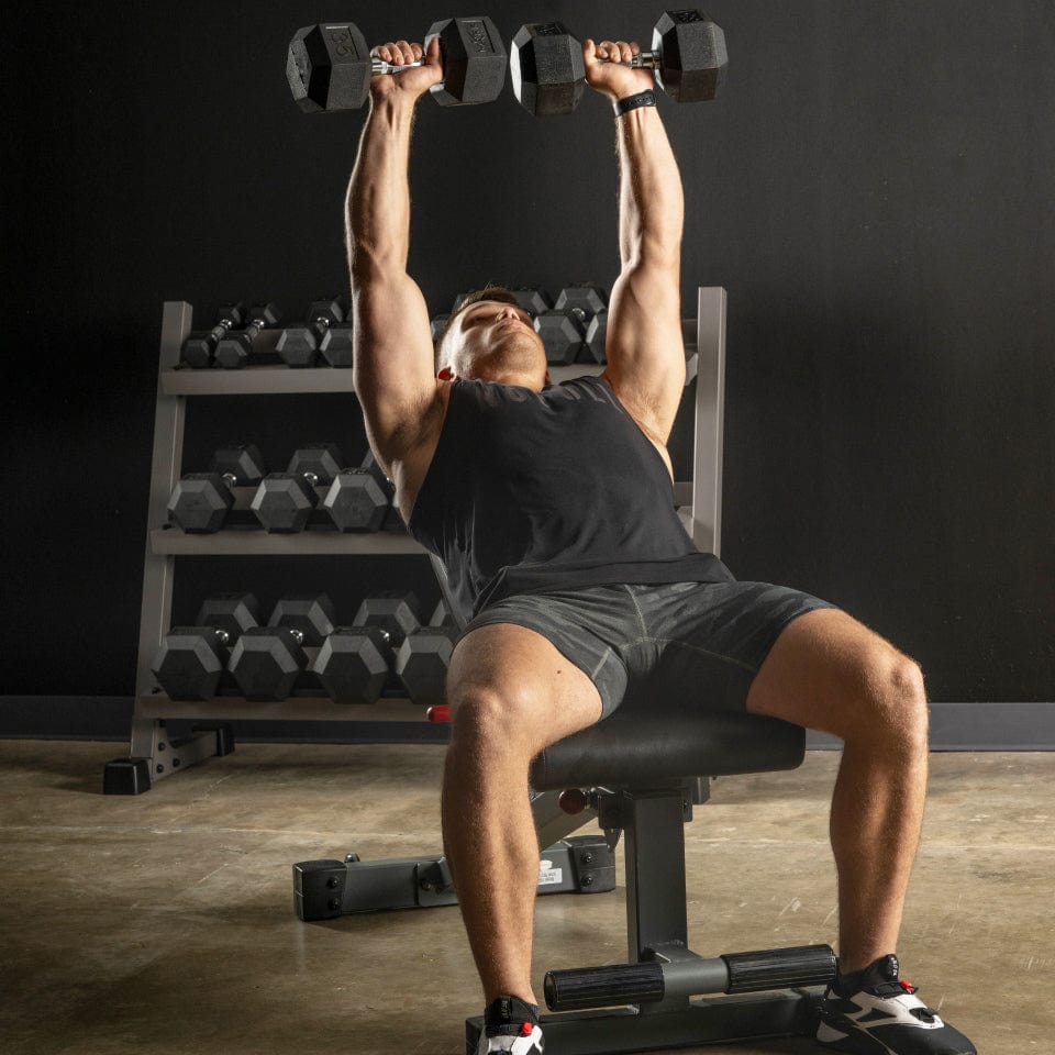 Ox Series Adjustable Flat, Incline, Decline (FID) Weight Bench - Grit Grind Strength