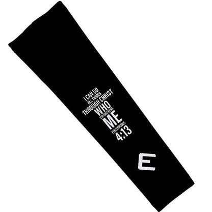 Philippians 4:13 Cross Arm Sleeve - Grit Grind Strength