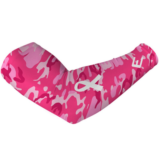 Pink Camo Breast Cancer Arm Sleeve - Grit Grind Strength