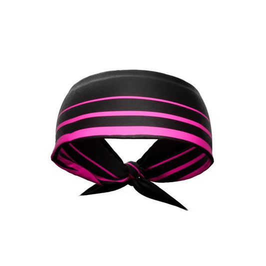 Pink Crossbar Tie Headband - Grit Grind Strength