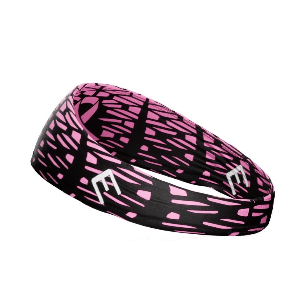 Pink Honeycomb Breast Cancer Headband - Grit Grind Strength