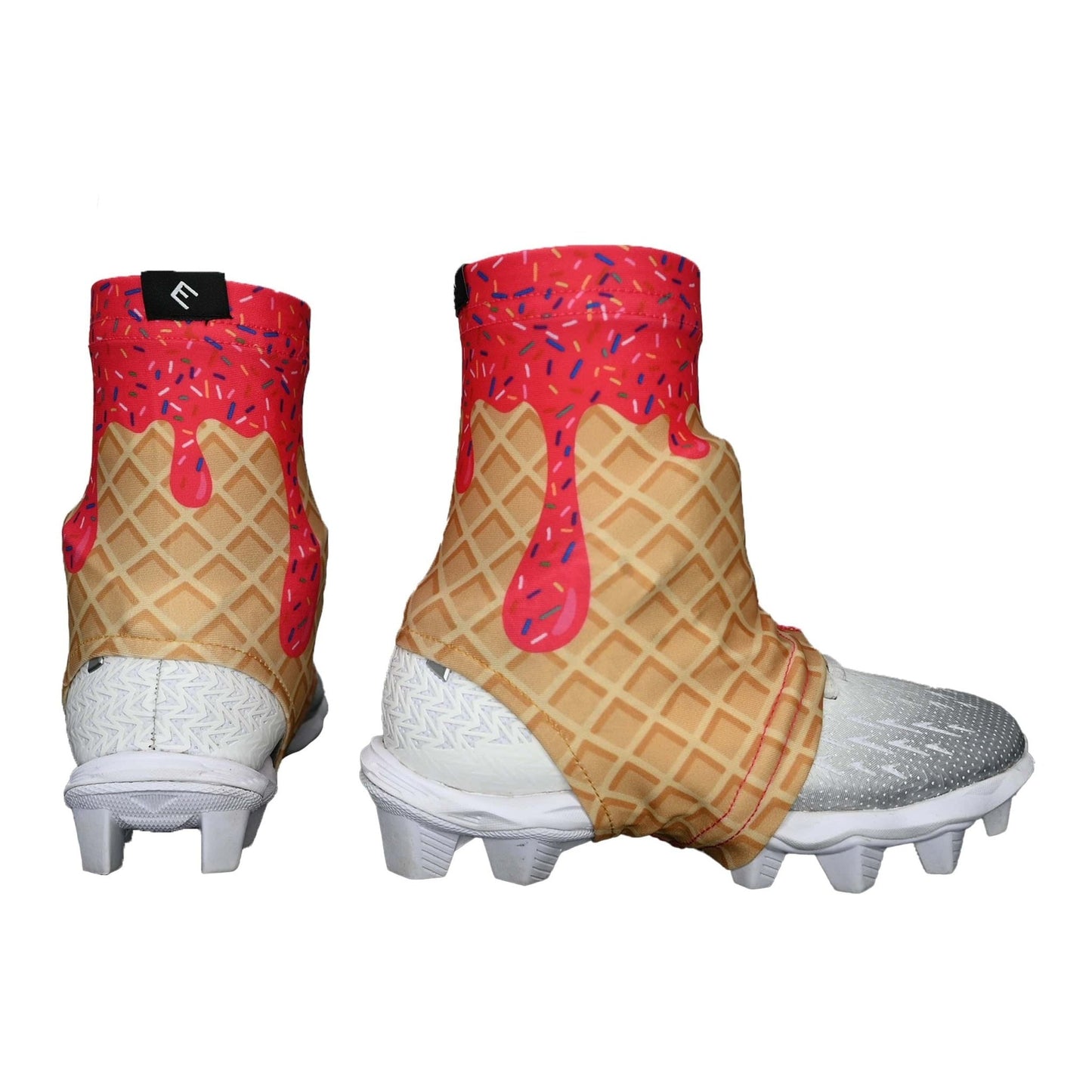 Pink Ice Cream Cleat Covers (Spats) - Grit Grind Strength