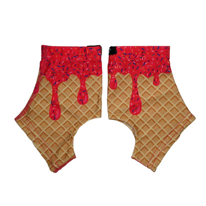 Pink Ice Cream Cleat Covers (Spats) - Grit Grind Strength