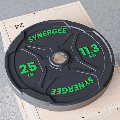 Synergee EZ Grip Bumper Plates - Grit Grind Strength