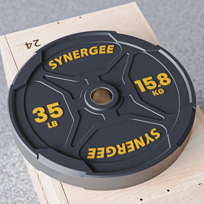 Synergee EZ Grip Bumper Plates - Grit Grind Strength