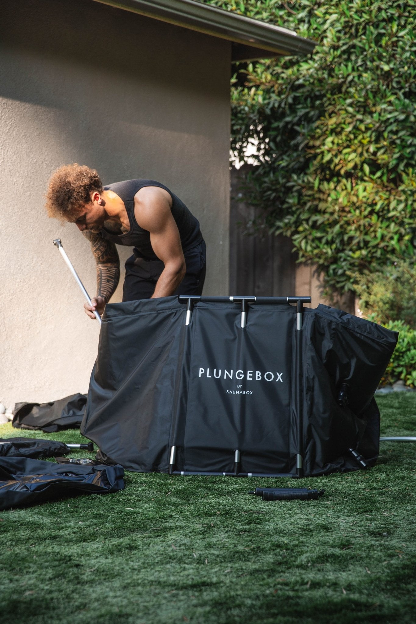 PlungeBox XL: Lay - Flat Cold Tub - Grit Grind Strength