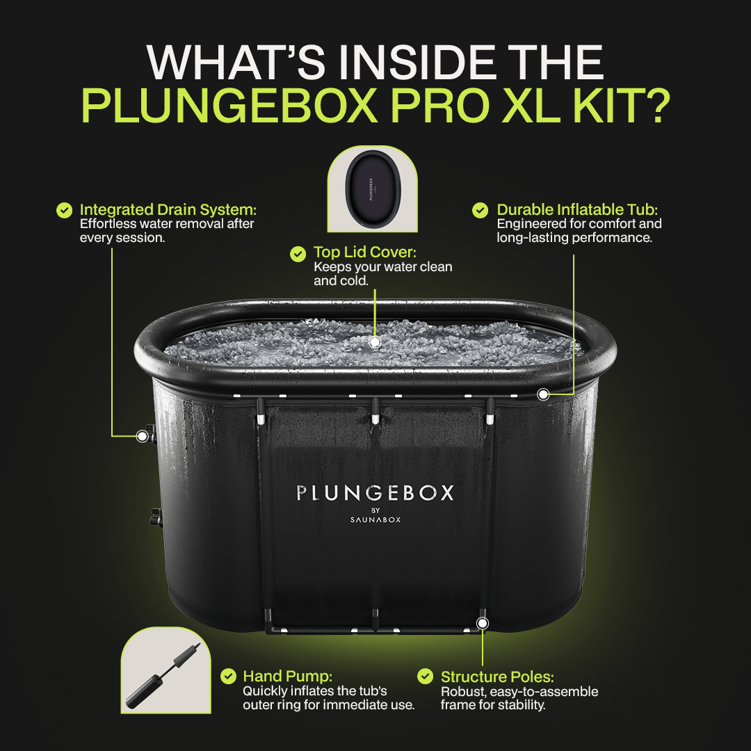 PlungeBox XL: Lay - Flat Cold Tub - Grit Grind Strength