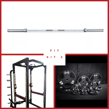 Power Cage Complete Weight Set - Muscle D Fitness - Commercial Squat Rack - Functional Pull - Up Bar - 10 Weight Storage Pegs - Power Rack - Grit Grind Strength