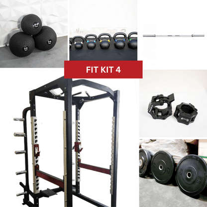 Power Cage Complete Weight Set - Muscle D Fitness - Commercial Squat Rack - Functional Pull - Up Bar - 10 Weight Storage Pegs - Power Rack - Grit Grind Strength