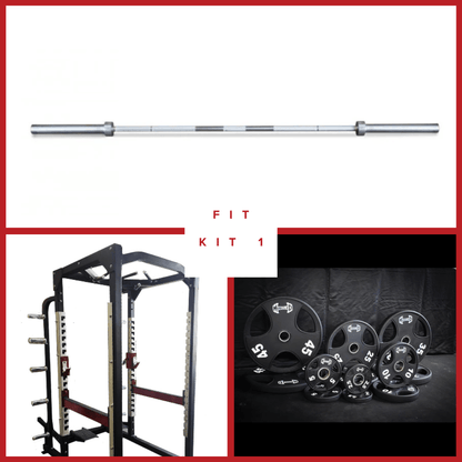 Power Cage Complete Weight Set - Muscle D Fitness - Commercial Squat Rack - Functional Pull - Up Bar - 10 Weight Storage Pegs - Power Rack - Grit Grind Strength