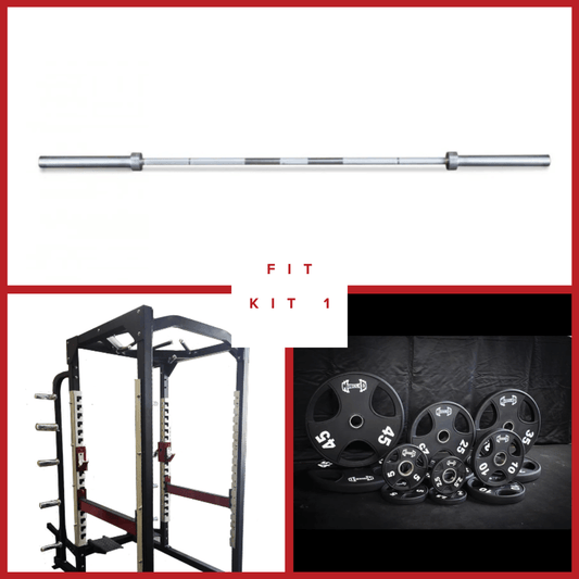 Power Cage Complete Weight Set - Muscle D Fitness - Commercial Squat Rack - Functional Pull - Up Bar - 10 Weight Storage Pegs - Power Rack - Grit Grind Strength