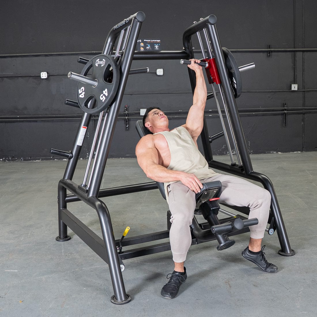 Power Leverage V2 Convergent Bench - Muscle D Fitness - Incline, Shoulder Press - Grit Grind Strength
