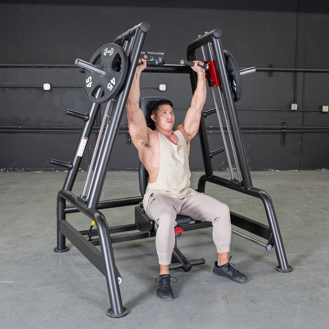 Power Leverage V2 Convergent Bench - Muscle D Fitness - Incline, Shoulder Press - Grit Grind Strength