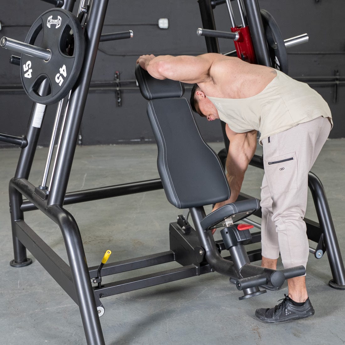 Power Leverage V2 Convergent Bench - Muscle D Fitness - Incline, Shoulder Press - Grit Grind Strength