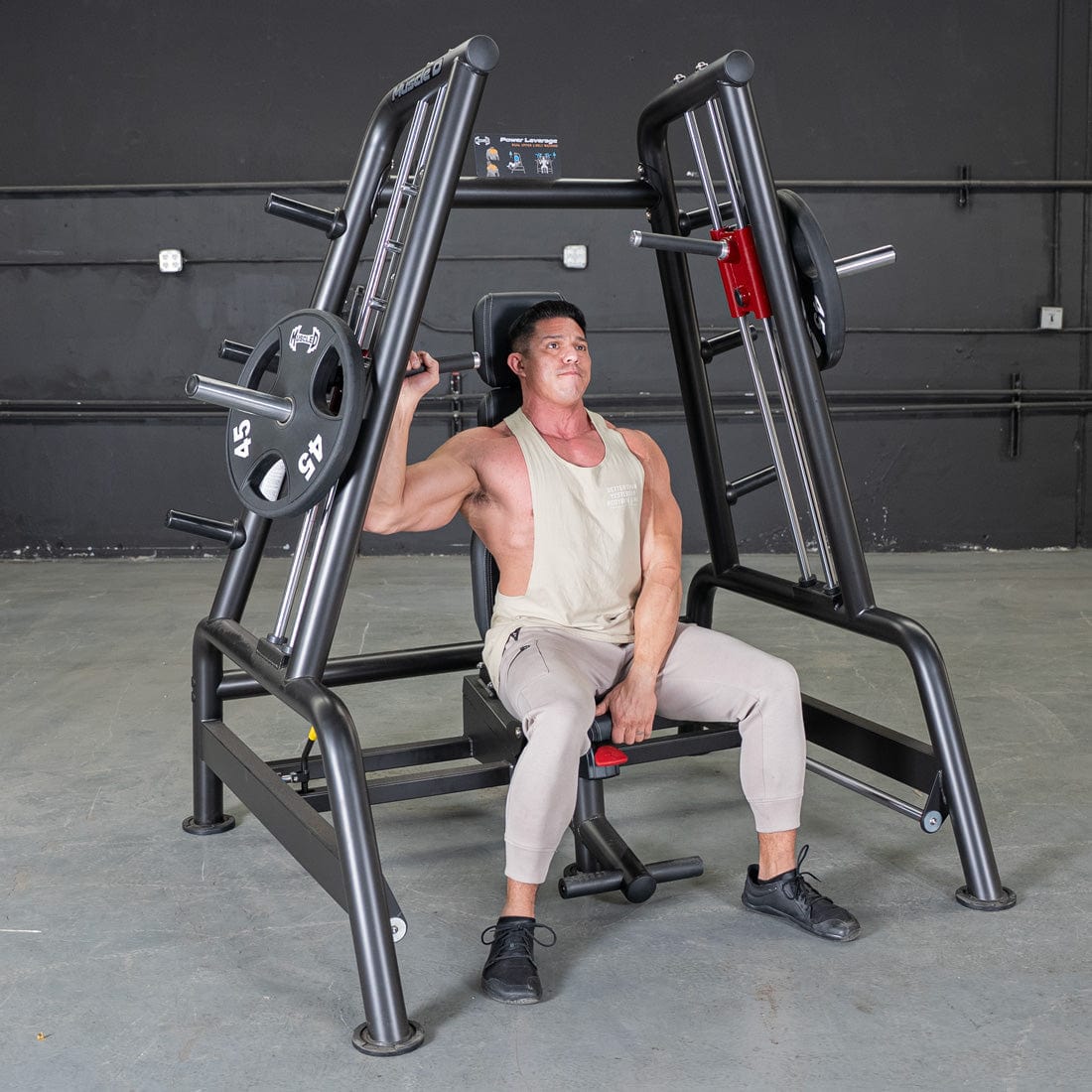 Power Leverage V2 Convergent Bench - Muscle D Fitness - Incline, Shoulder Press - Grit Grind Strength