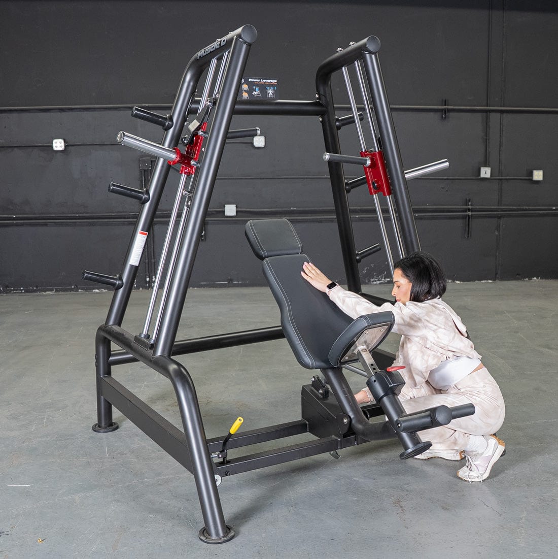 Power Leverage V2 Convergent Bench - Muscle D Fitness - Incline, Shoulder Press - Grit Grind Strength