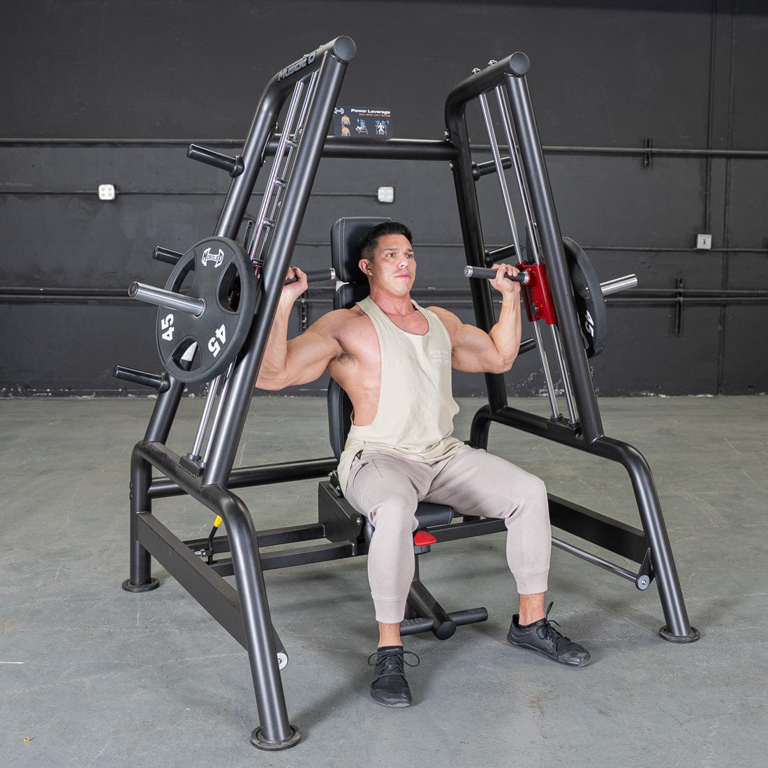 Power Leverage V2 Convergent Bench - Muscle D Fitness - Incline, Shoulder Press - Grit Grind Strength