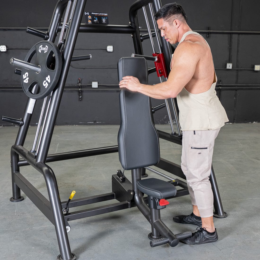 Power Leverage V2 Convergent Bench - Muscle D Fitness - Incline, Shoulder Press - Grit Grind Strength