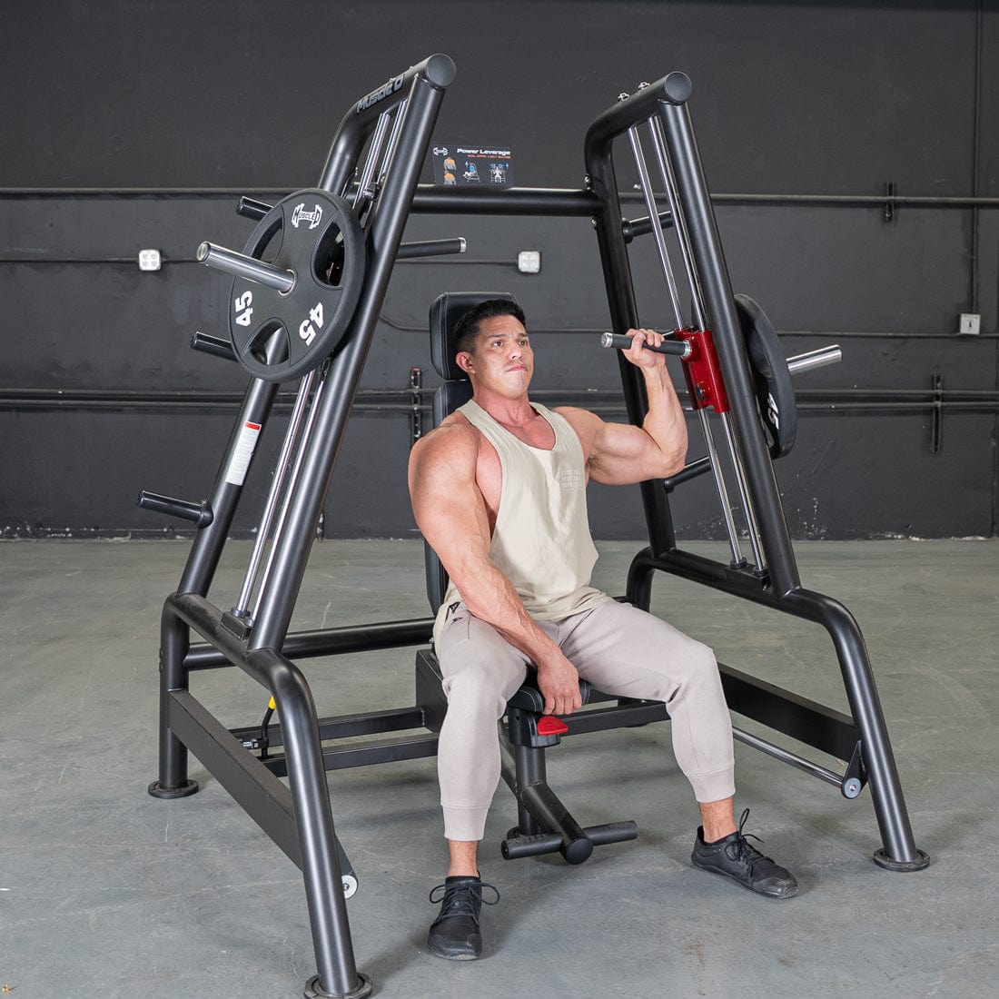 Power Leverage V2 Convergent Bench - Muscle D Fitness - Incline, Shoulder Press - Grit Grind Strength